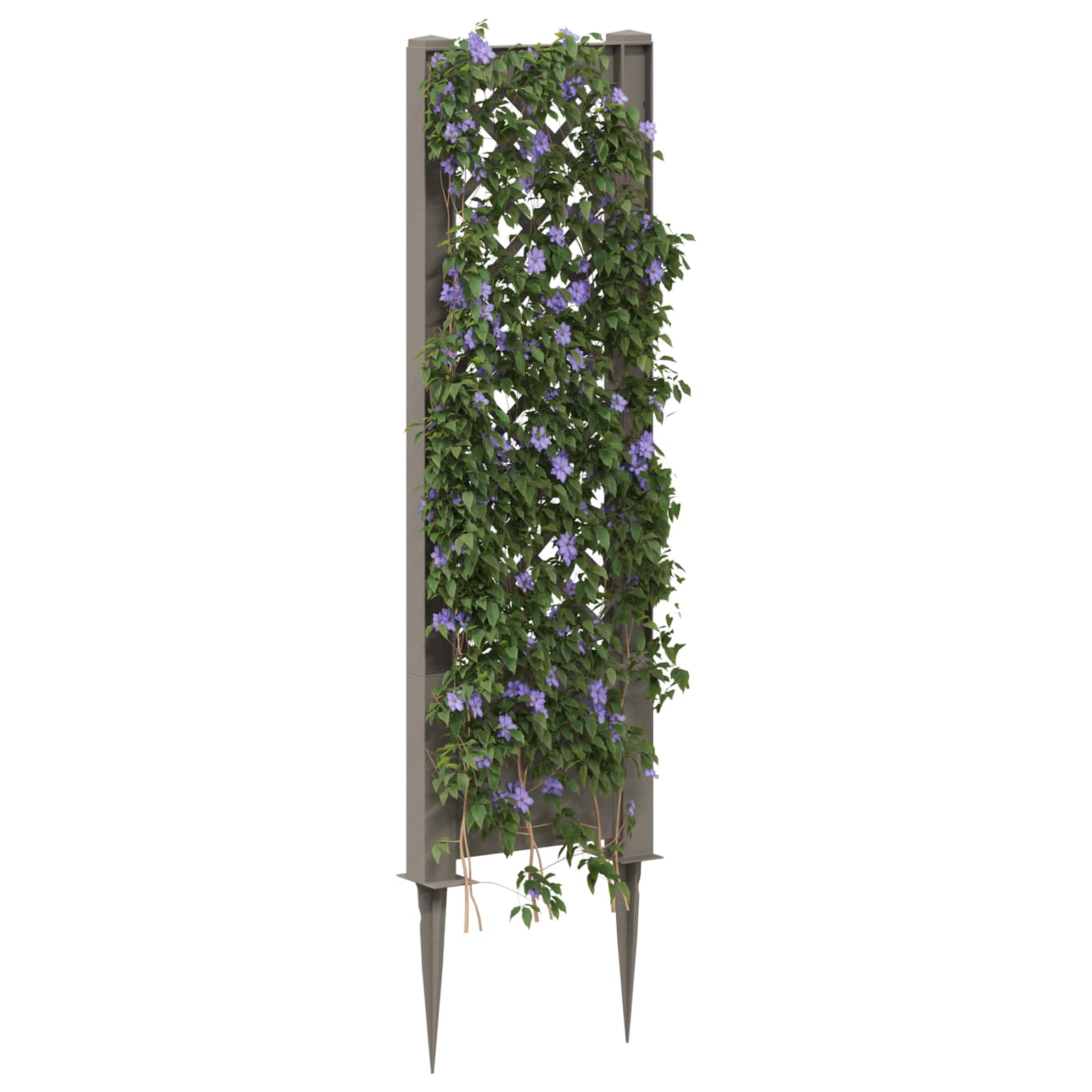 vidaXL Trellis with Spike PP Grey 3