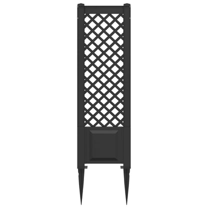vidaXL Trellis with Spike PP Anthracite 4