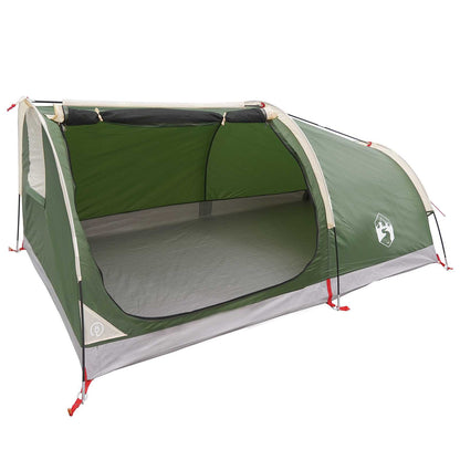 vidaXL Hiking Tent Water-Resistant 2-Person Green 2
