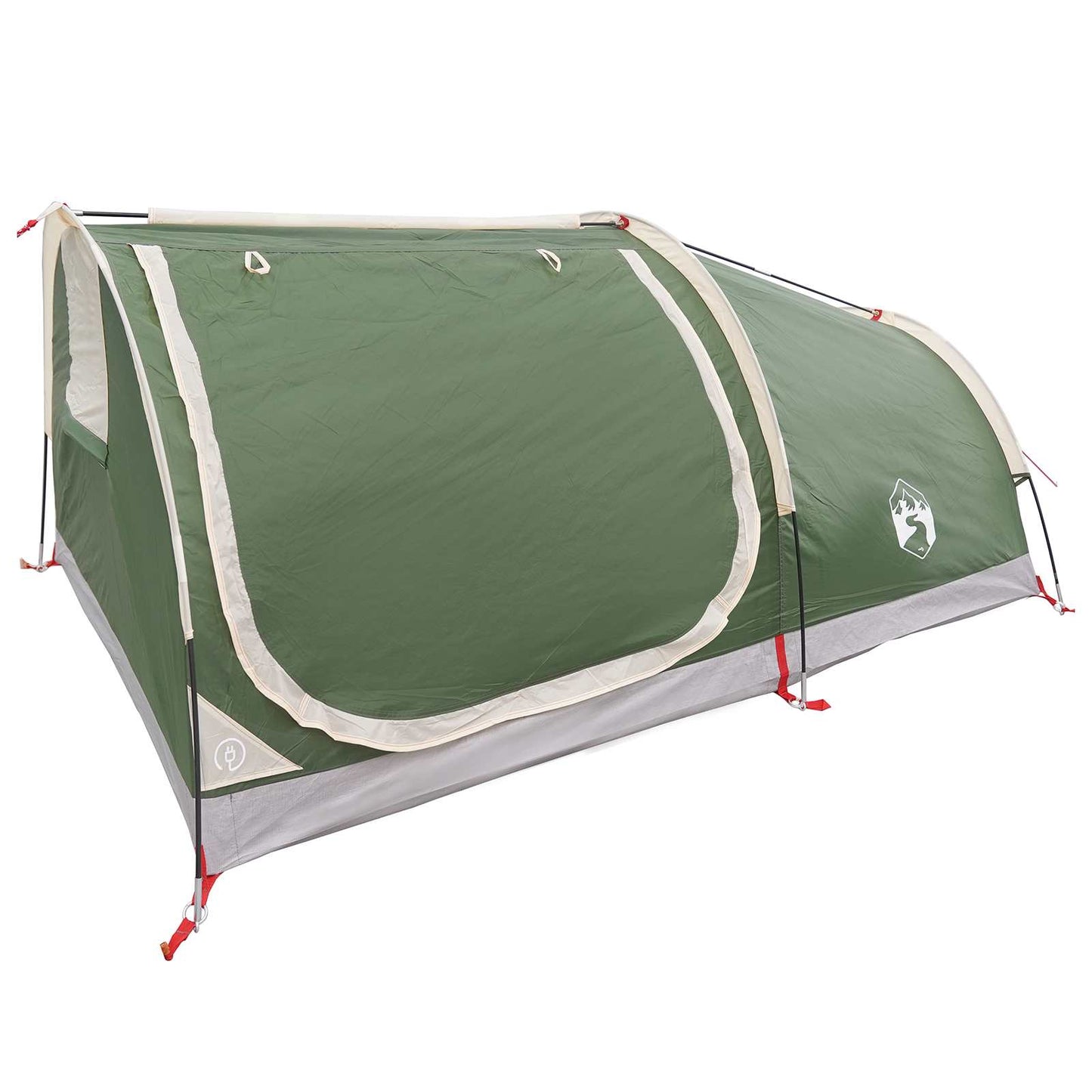 vidaXL Hiking Tent Water-Resistant 2-Person Green 3