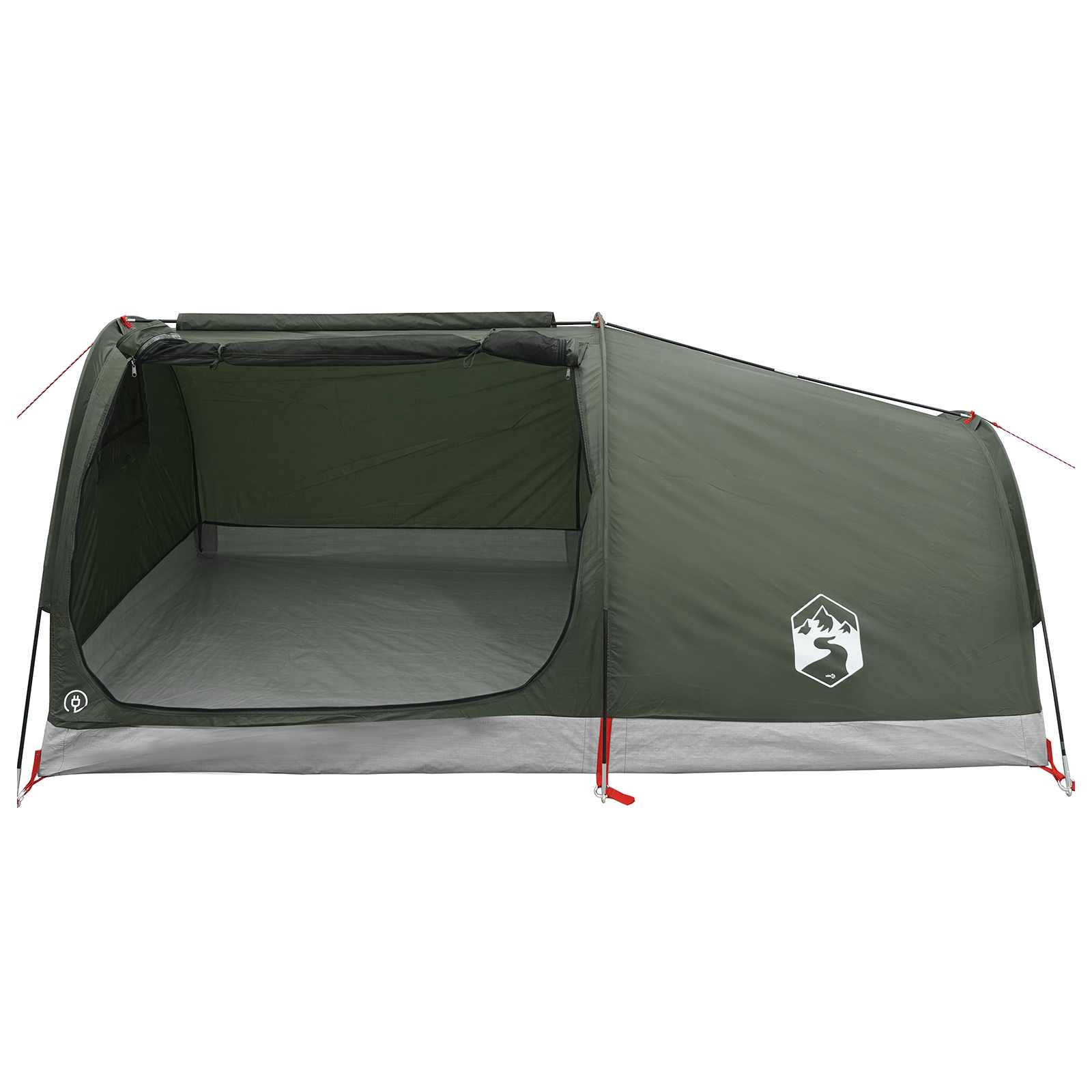 vidaXL Hiking Tent Water-Resistant 2-Person Army Green 4