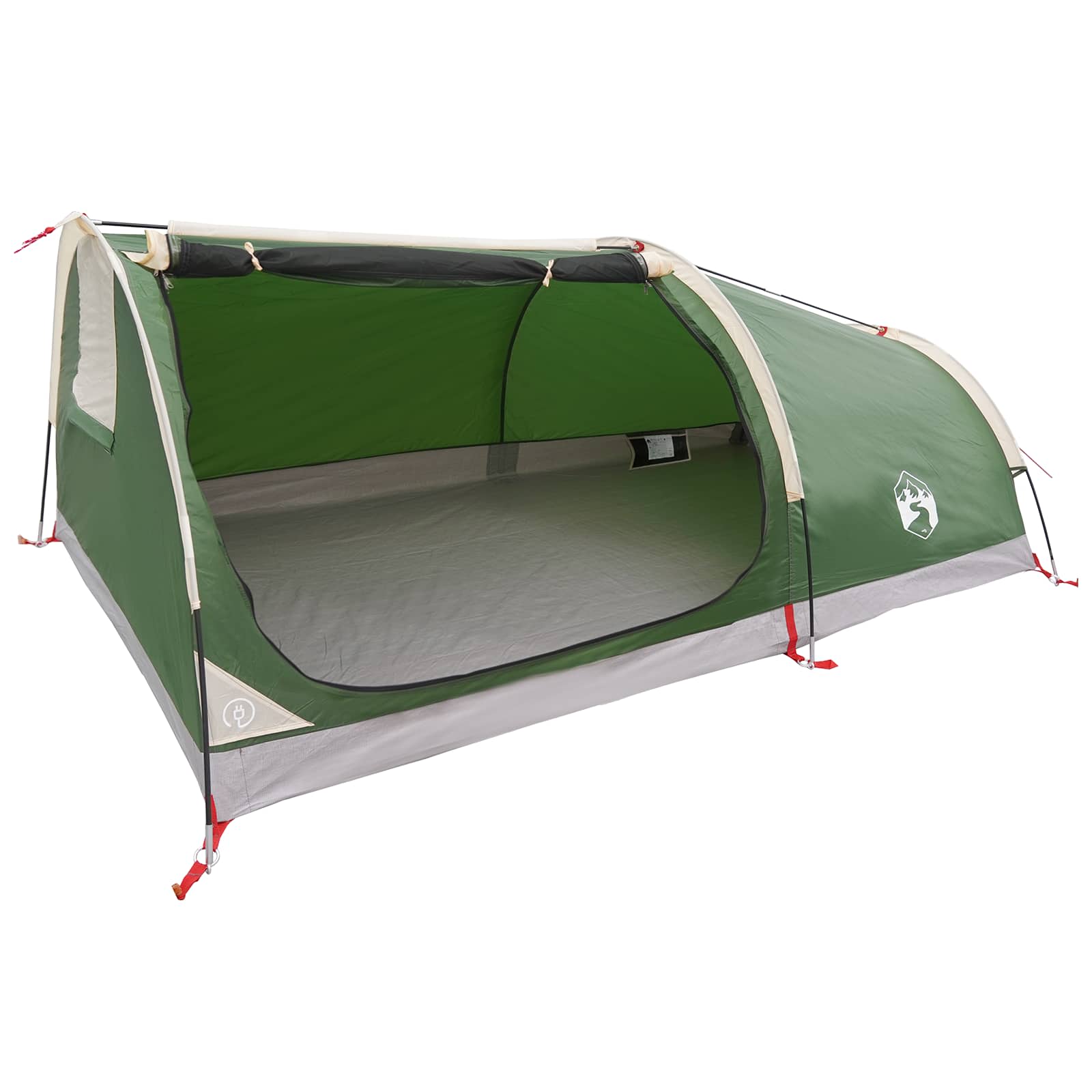 vidaXL Hiking Tent Water-Resistant 1-Person 1-Person Green 2