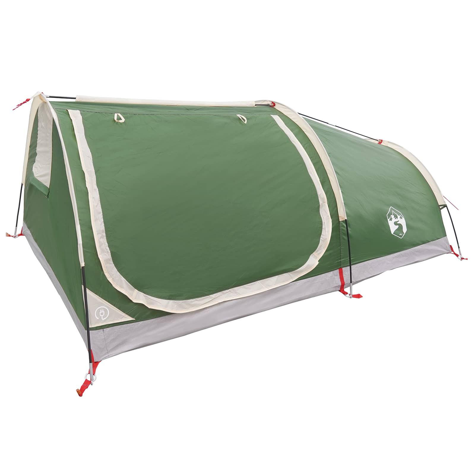 vidaXL Hiking Tent Water-Resistant 1-Person 1-Person Green 3
