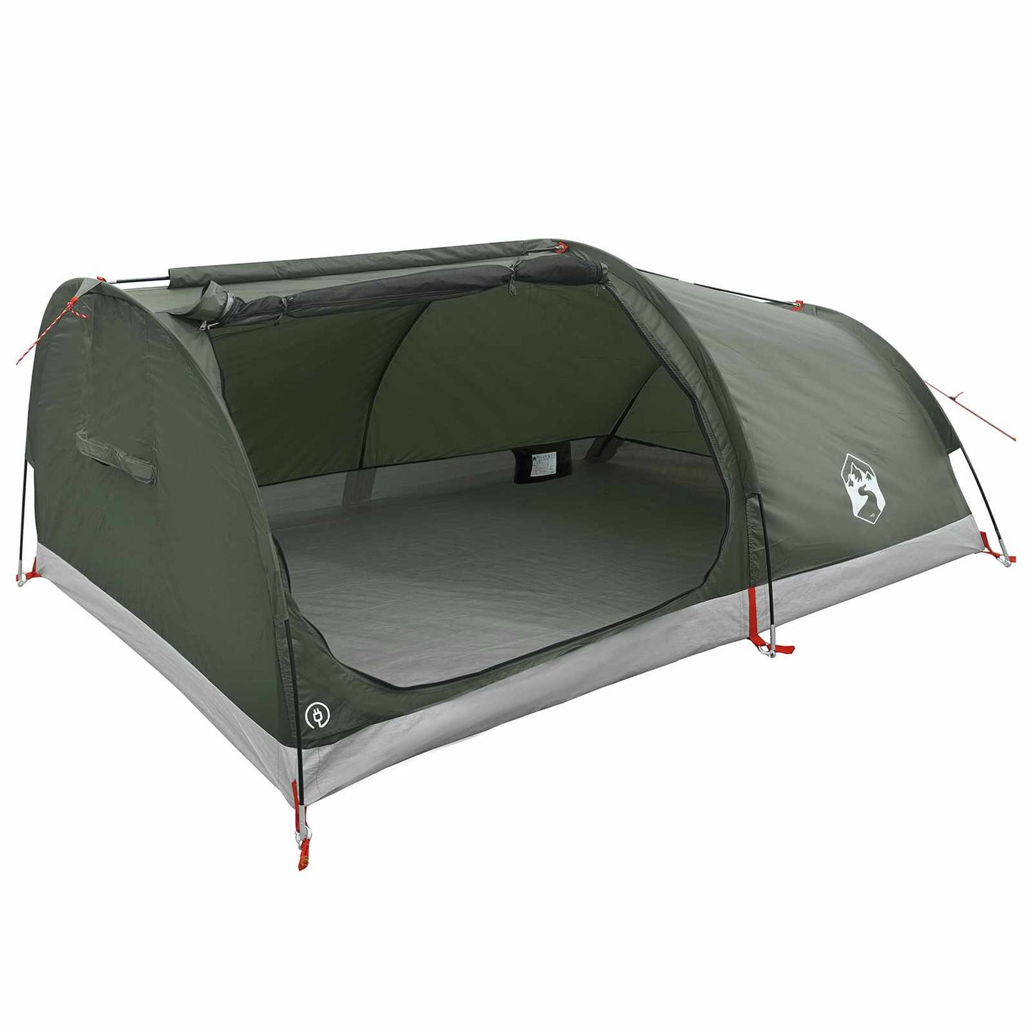 vidaXL Hiking Tent Water-Resistant 1-Person Army Green 2