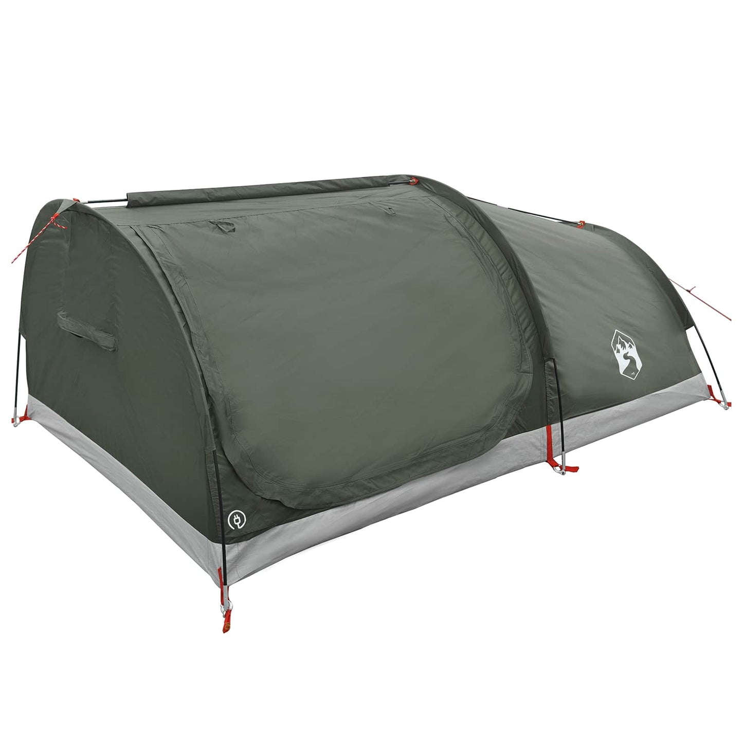 vidaXL Hiking Tent Water-Resistant 1-Person Army Green 3