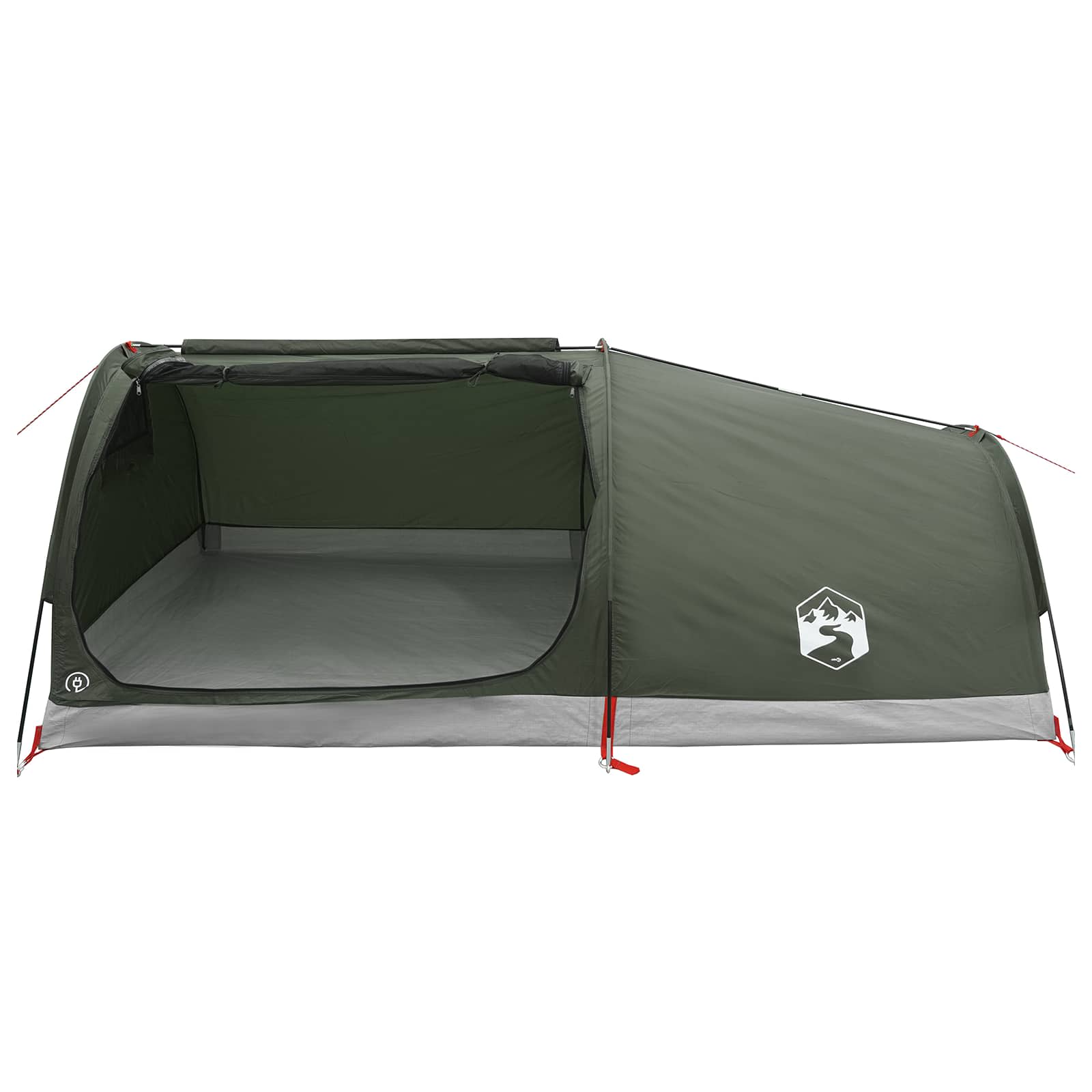 vidaXL Hiking Tent Water-Resistant 1-Person Army Green 4
