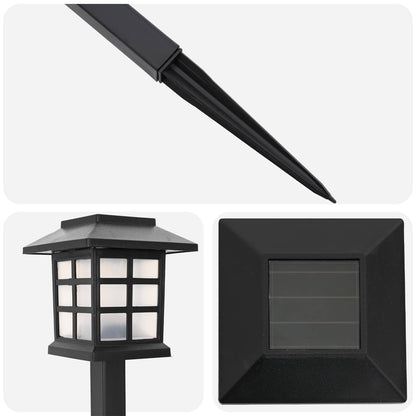vidaXL Outdoor Solar Lights with Ground Spike 24 pcs Warm White PP 5
