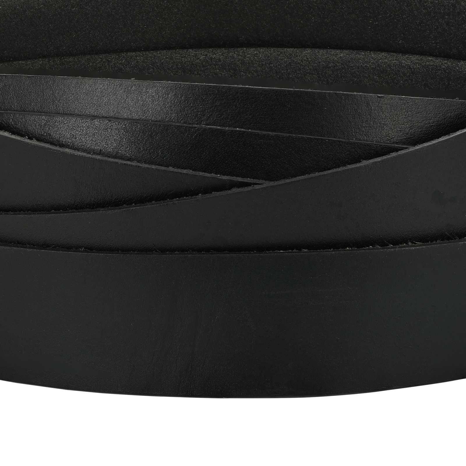 vidaXL Leather Strap 1 Black 1000 x 3.5 cm Leather 4