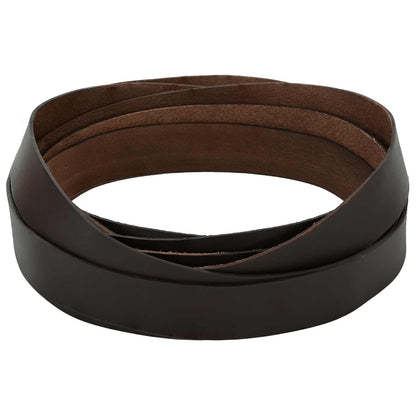 vidaXL Leather Strap 1 Dark Brown 1000 x 4 cm Leather 1