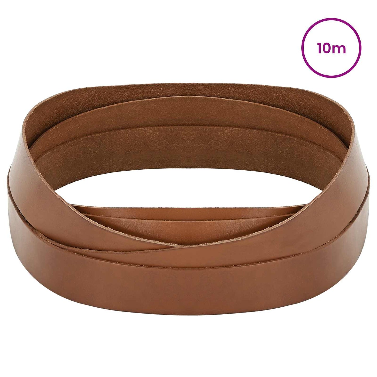 vidaXL Leather Strap 1 Brown 1000 x 4 cm Leather 2