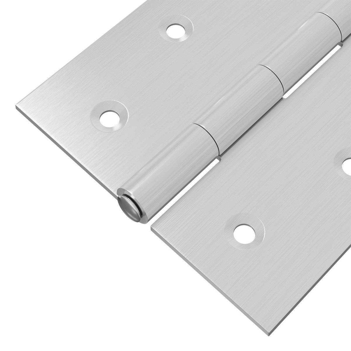vidaXL Hinge 48 pcs 100 x 70 x 8 mm Silver Steel 6
