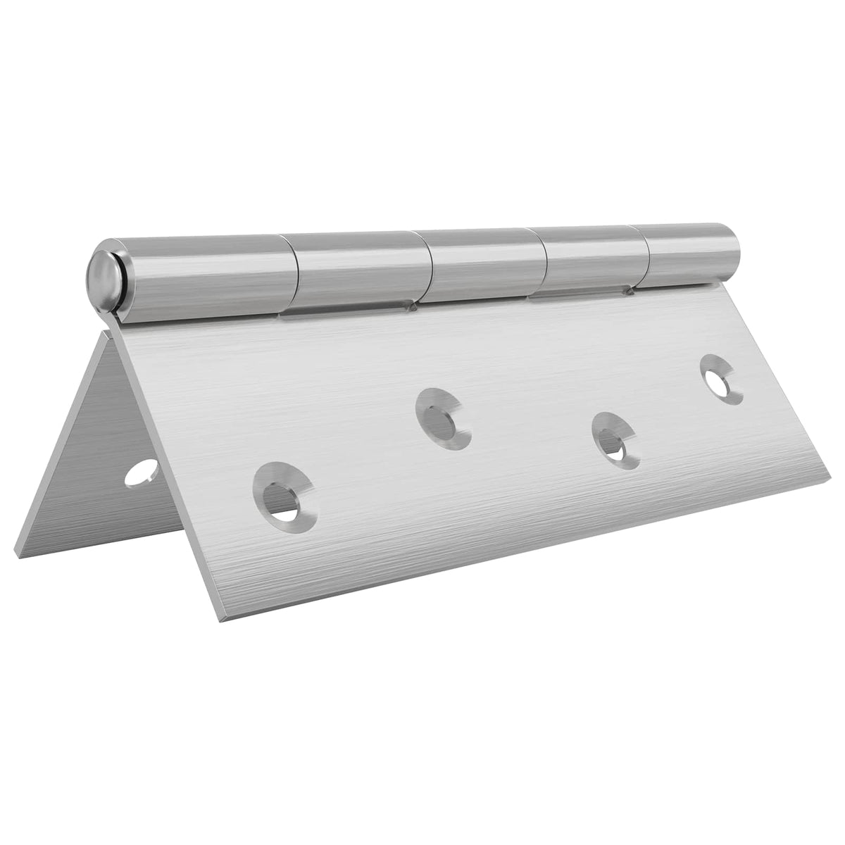 vidaXL Hinge 48 pcs 100 x 70 x 8 mm Silver Steel 3