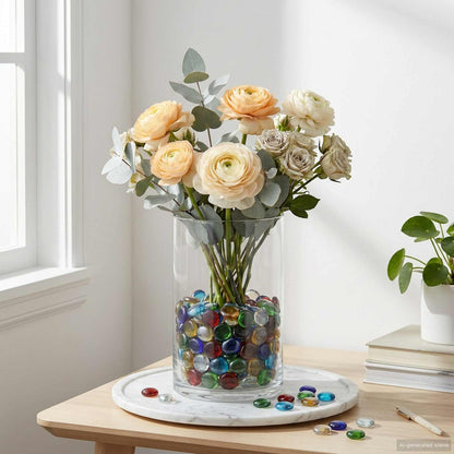 vidaXL Glass Nugget 17-19 mm Multicolour Glass 4