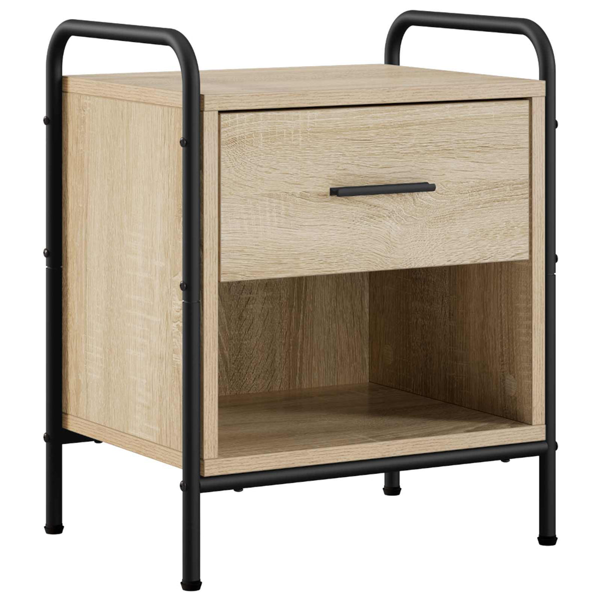 vidaXL Bedside Cabinet 2 pcs Sonoma Oak 40 x 30 x 50 cm 3