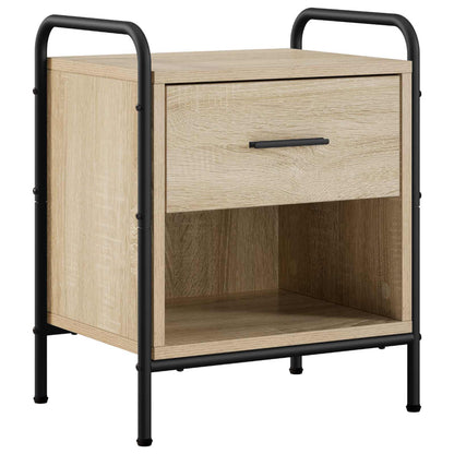 vidaXL Bedside Cabinet 2 pcs Sonoma Oak 40 x 30 x 50 cm 3