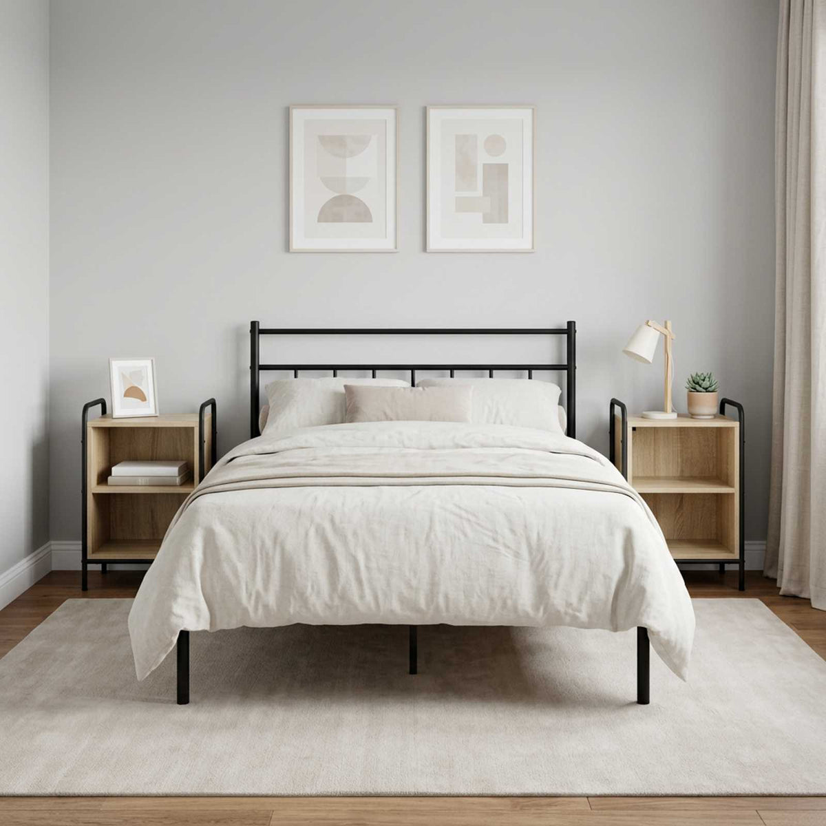 Bedside Cabinet 40 x 30 x 60 cm Engineered Wood Sonoma oak