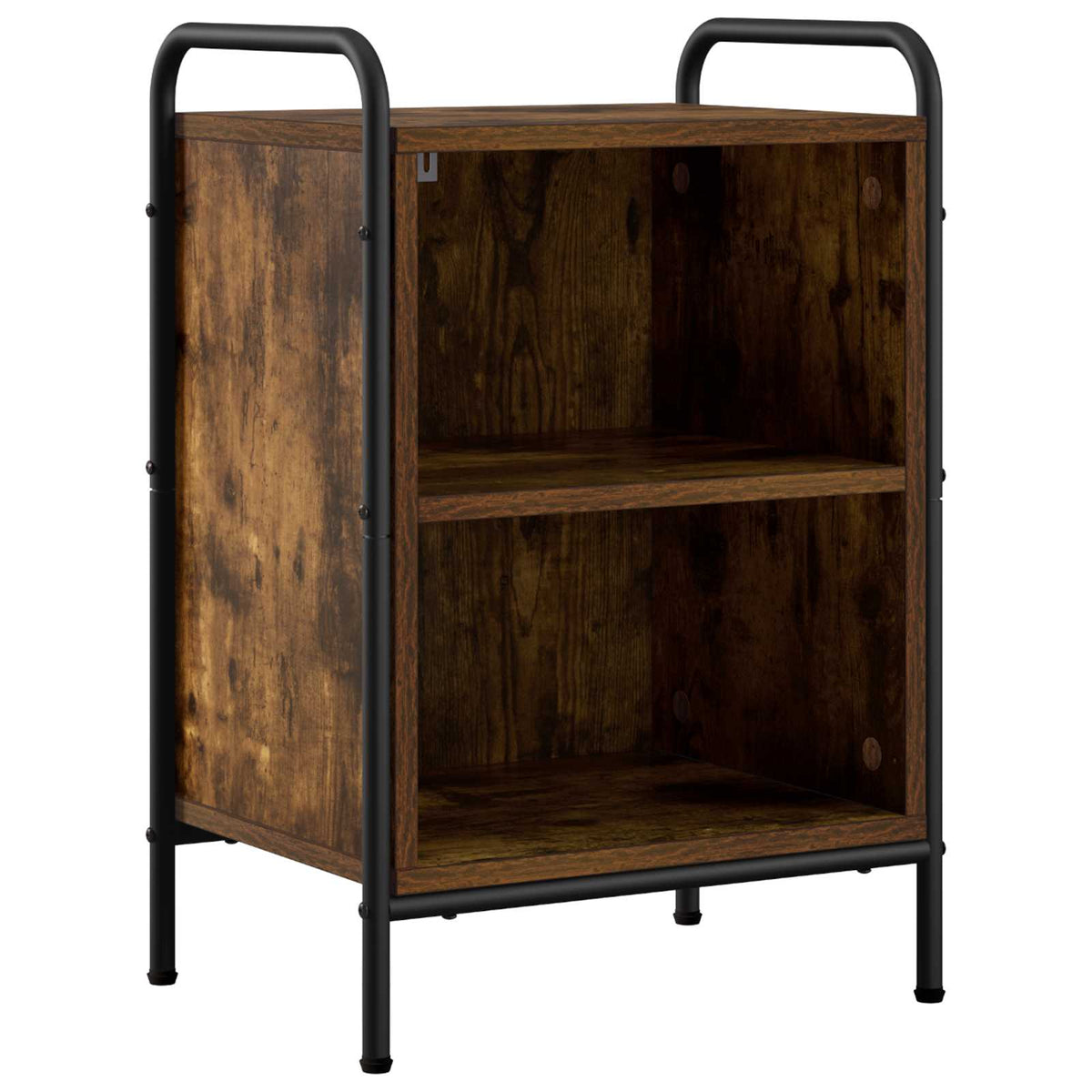 vidaXL Bedside Cabinet 2 pcs Smoked Oak 40 x 30 x 60 cm 3