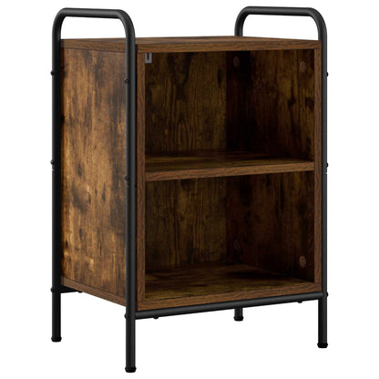 vidaXL Bedside Cabinet 2 pcs Smoked Oak 40 x 30 x 60 cm 3