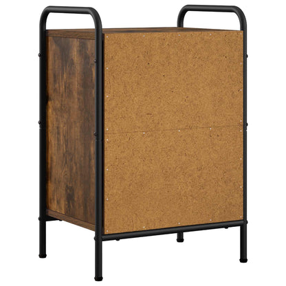 vidaXL Bedside Cabinet 2 pcs Smoked Oak 40 x 30 x 60 cm 6