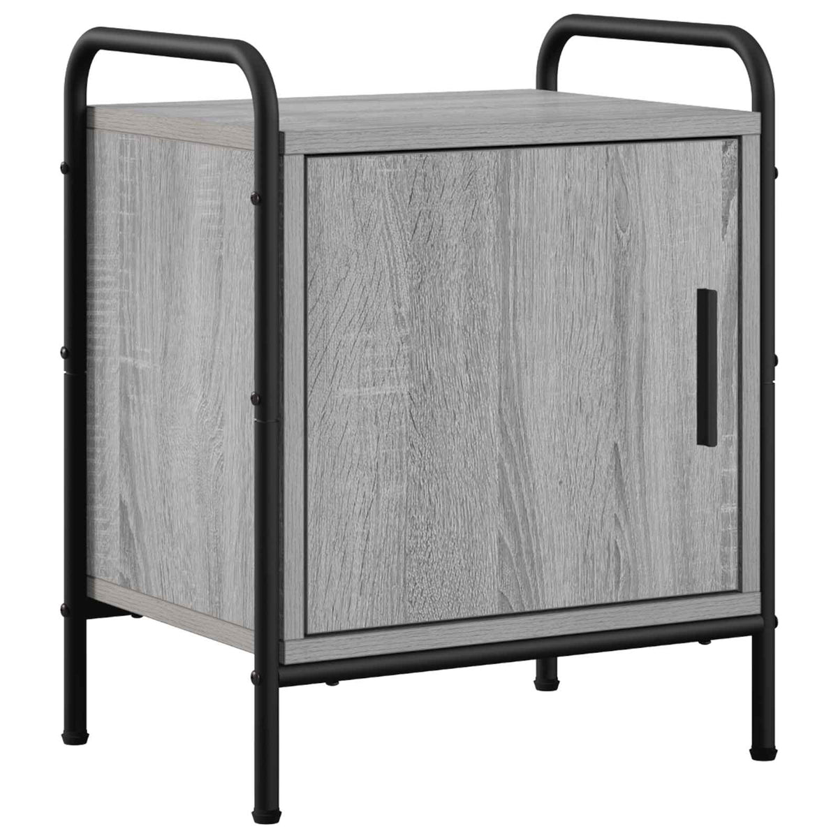 vidaXL Bedside Cabinet 2 pcs Grey Sonoma 40 x 30 x 50 cm 3