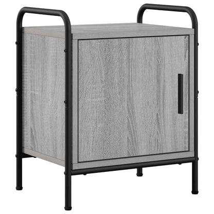 vidaXL Bedside Cabinet 2 pcs Grey Sonoma 40 x 30 x 50 cm 3