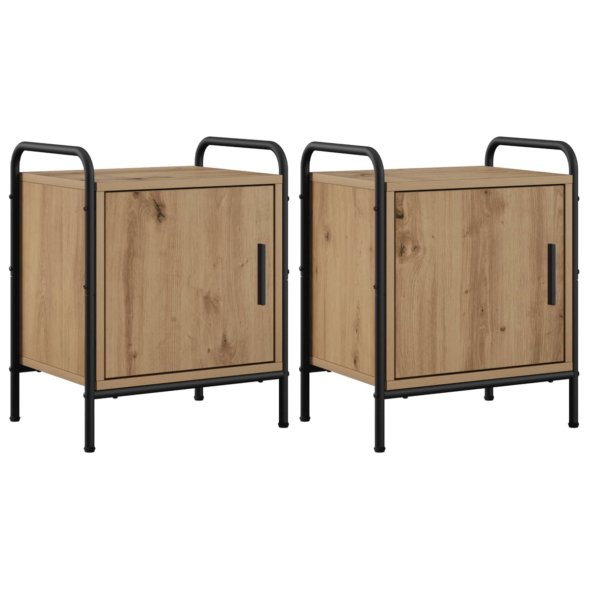 Bedside Cabinet 2 pcs Artisan Oak