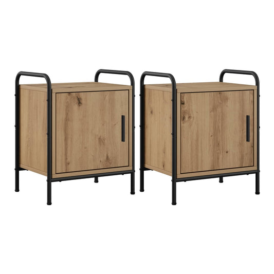 Bedside Cabinet 40 x 30 x 50 cm Engineered Wood Artisan oak
