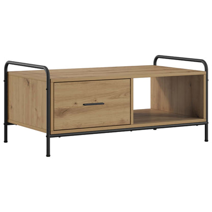 vidaXL Coffee Table Artisan Oak 90 x 49 x 41 cm Engineered Wood 2
