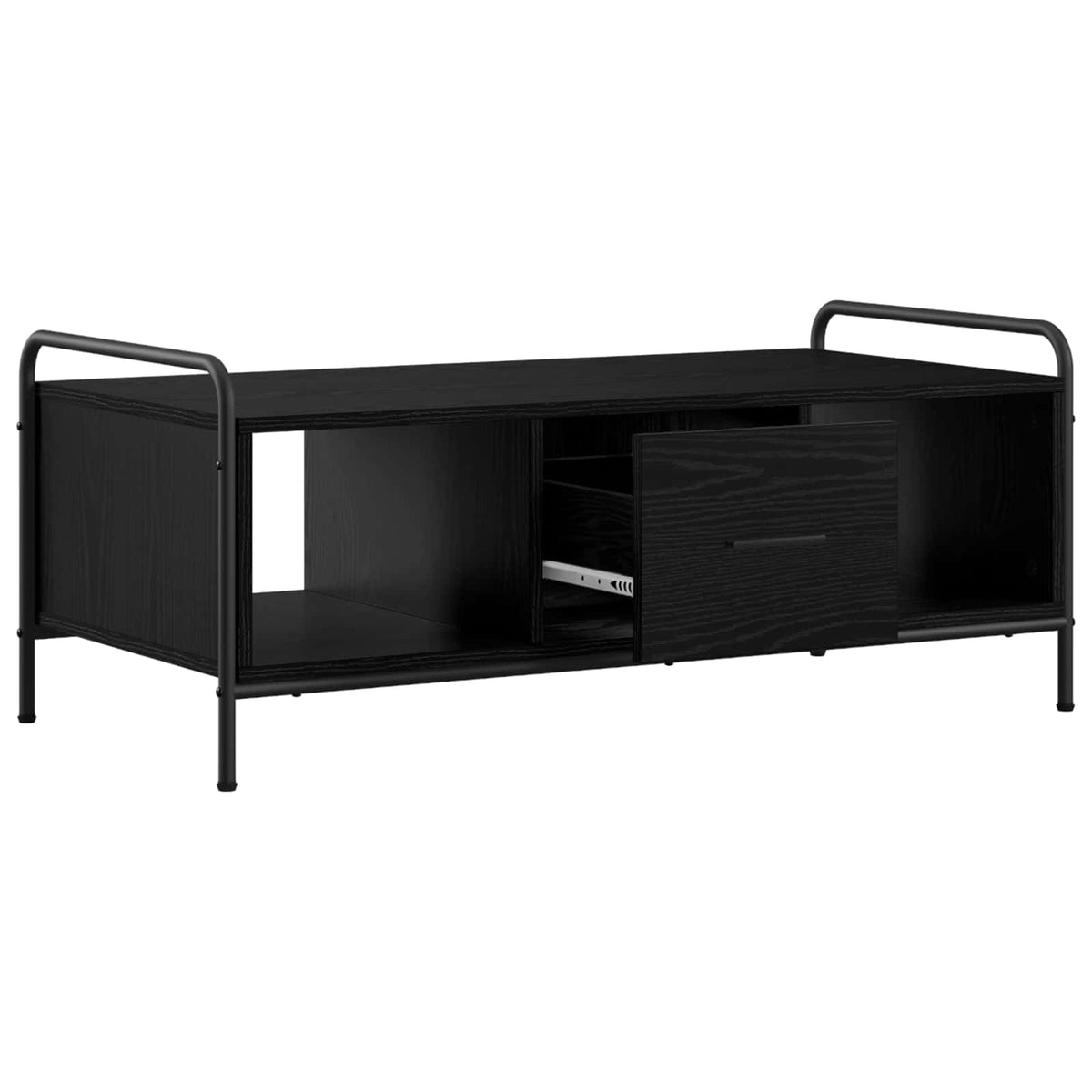 Coffee Table 99.5 x 49 x 41 cm Engineered Wood Black oak
