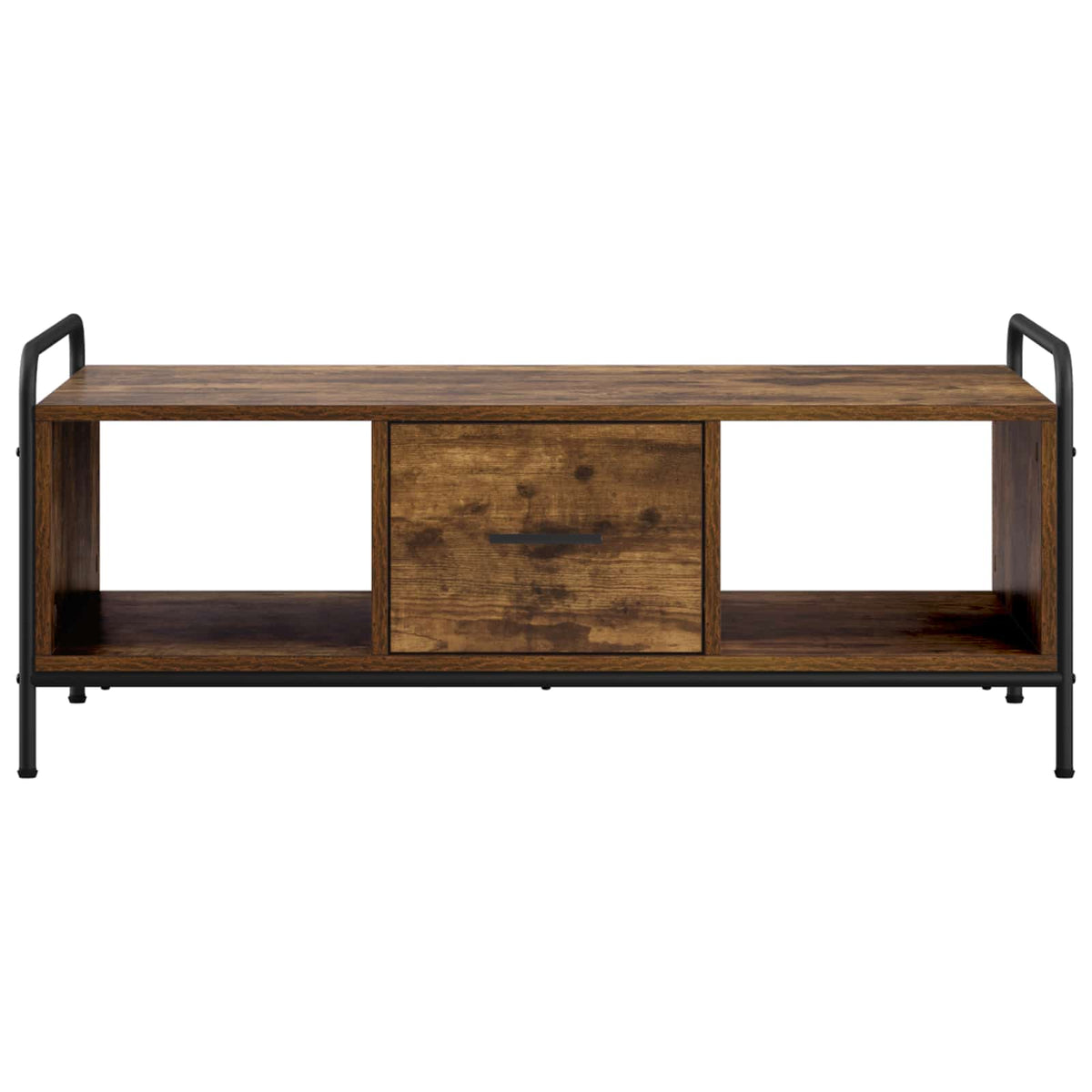 vidaXL Coffee Table Smoked Oak 99.5 x 49 x 41 cm Engineered Wood 4