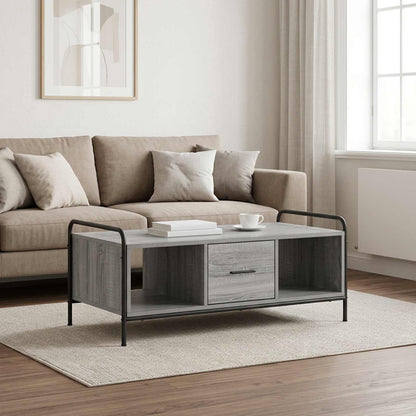 Coffee Table 99.5 x 49 x 41 cm Engineered Wood Grey sonoma