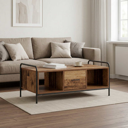 vidaXL Coffee Table Old Wood 99.5 x 49 x 41 cm Engineered Wood 1