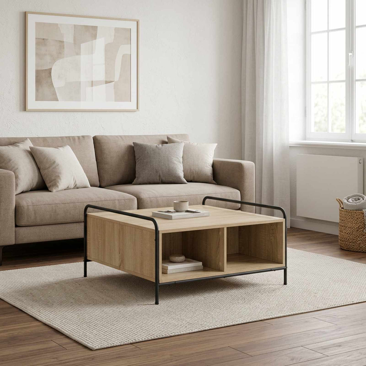 Coffee Table Engineered Wood Sonoma oak 80 cm 80 cm