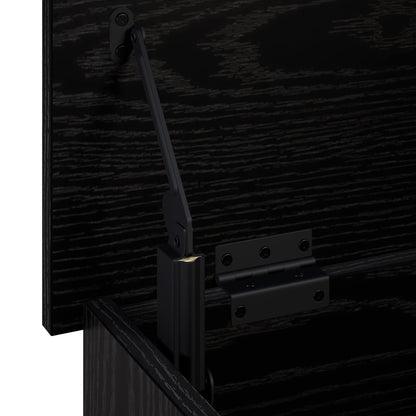 vidaXL Storage Box Black Oak 60 x 40 x 49.5 cm Engineered Wood 6