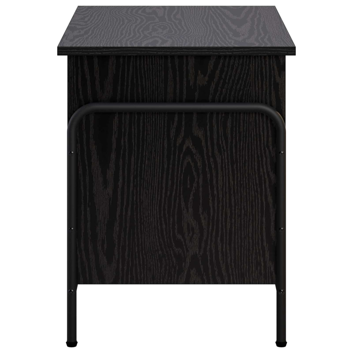vidaXL Storage Box Black Oak 60 x 40 x 49.5 cm Engineered Wood 4