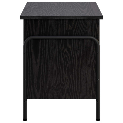 vidaXL Storage Box Black Oak 60 x 40 x 49.5 cm Engineered Wood 4