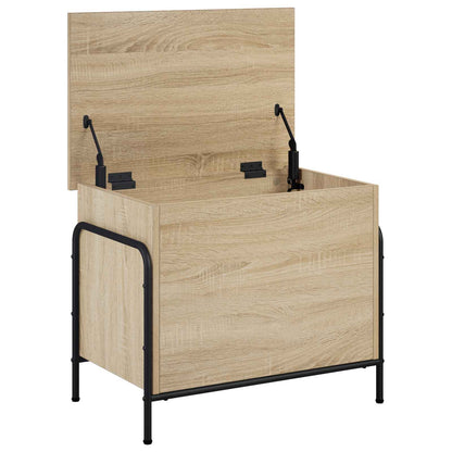 vidaXL Storage Box Sonoma Oak 60 x 40 x 49.5 cm Engineered Wood 3