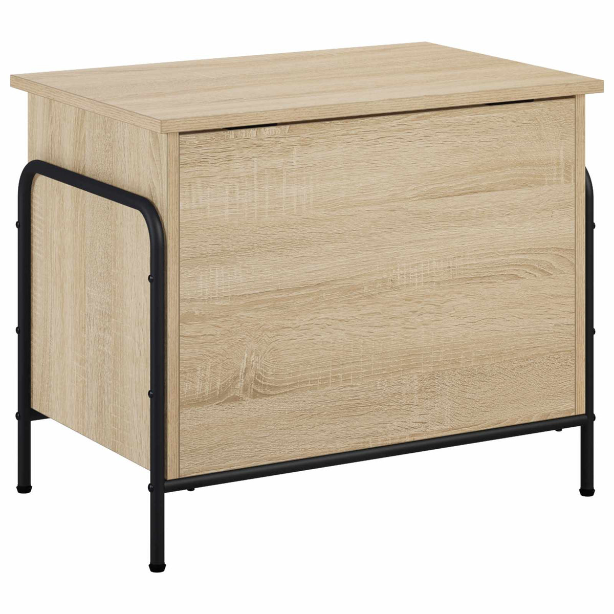 vidaXL Storage Box Sonoma Oak 60 x 40 x 49.5 cm Engineered Wood 6