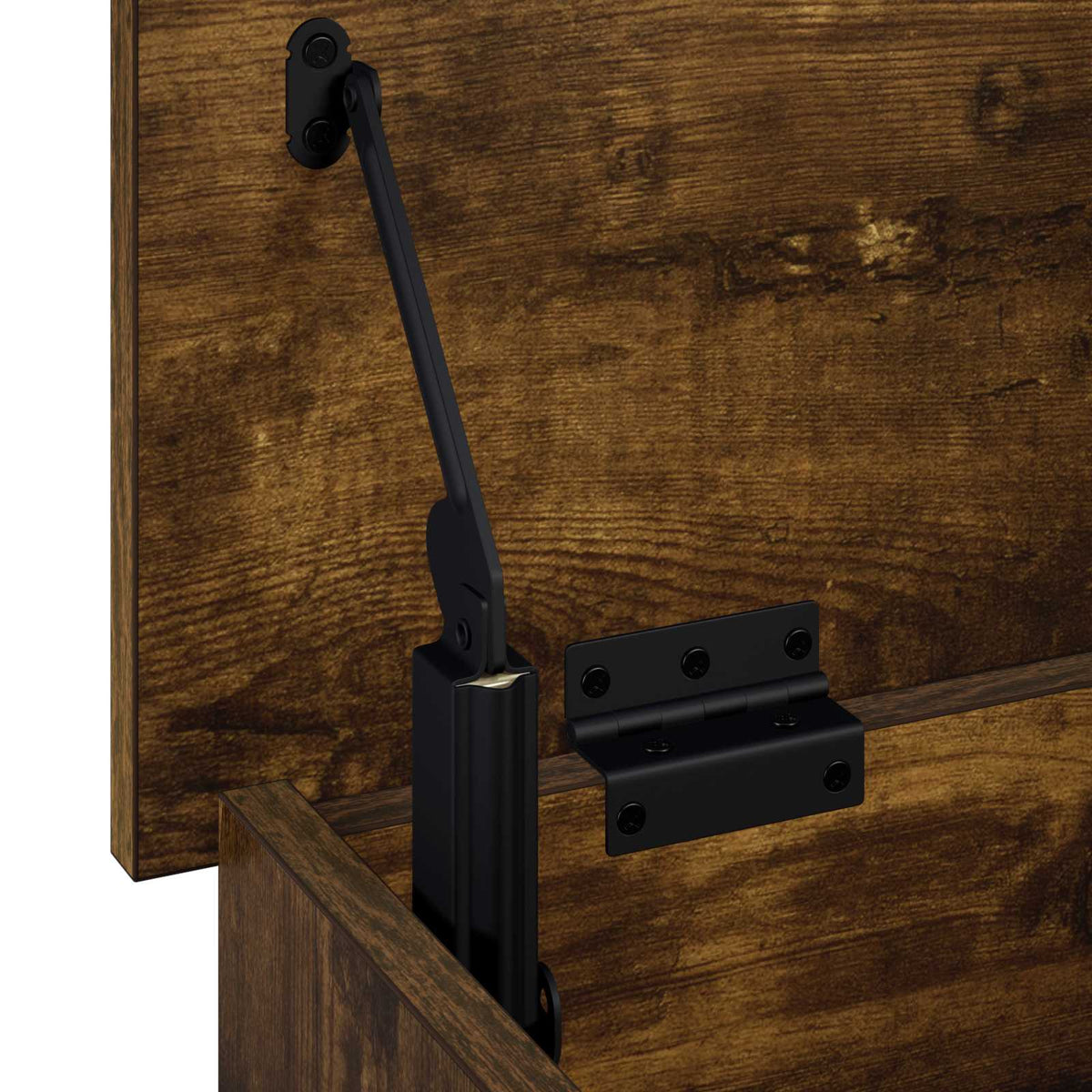 vidaXL Storage Box Smoked Oak 60 x 40 x 49.5 cm Engineered Wood 6