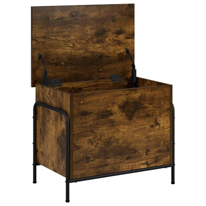 vidaXL Storage Box Smoked Oak 60 x 40 x 49.5 cm Engineered Wood 3