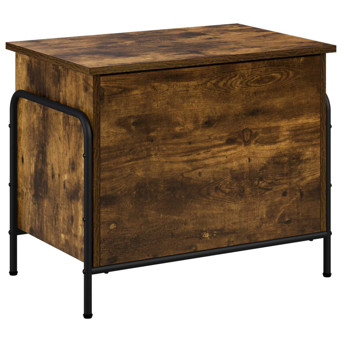vidaXL Storage Box Smoked Oak 60 x 40 x 49.5 cm Engineered Wood 5