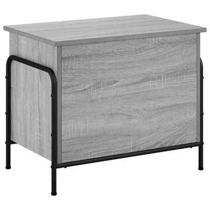 vidaXL Storage Box Grey Sonoma 60 x 40 x 49.5 cm Engineered Wood 2