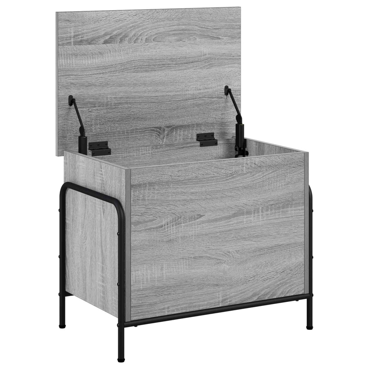 vidaXL Storage Box Grey Sonoma 60 x 40 x 49.5 cm Engineered Wood 3