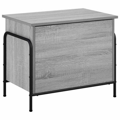 vidaXL Storage Box Grey Sonoma 60 x 40 x 49.5 cm Engineered Wood 5