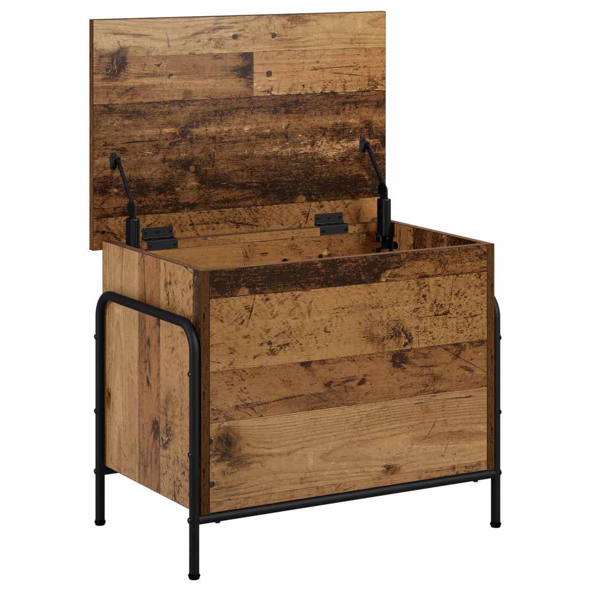 vidaXL Storage Box Old Wood 60 x 40 x 49.5 cm Engineered Wood 3