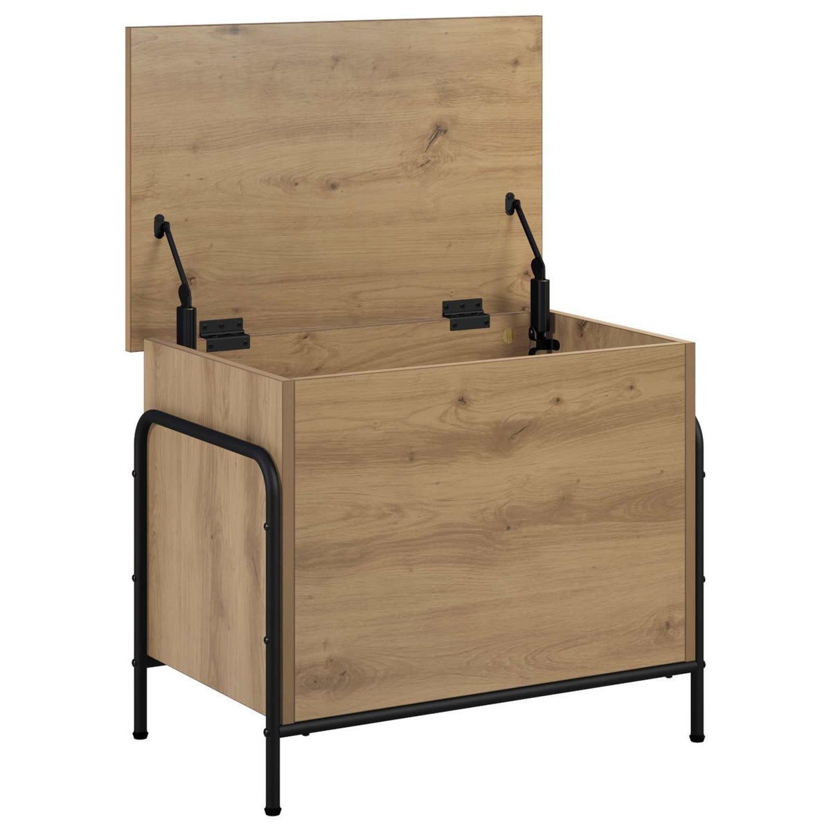 vidaXL Storage Box Artisan Oak 60 x 40 x 49.5 cm Engineered Wood 3