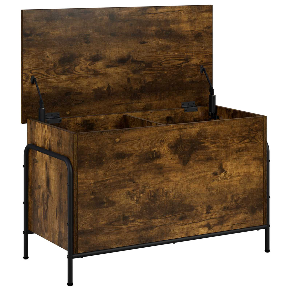 Storage Box Engineered Wood 80 x 40 x 49.5 cm Smoked oak