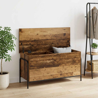 vidaXL Storage Box Old Wood 100 x 40 x 49.5 cm Engineered Wood 1