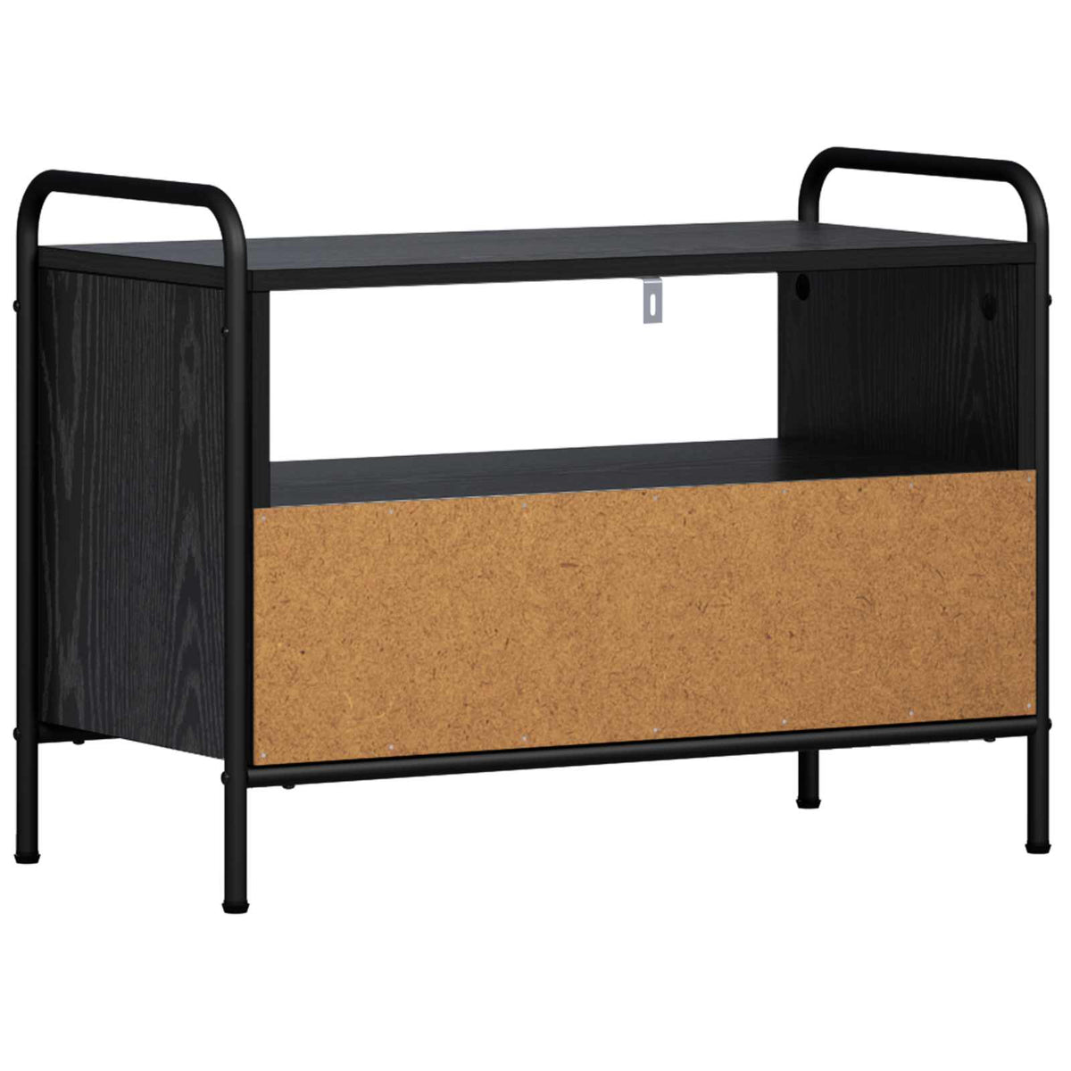 vidaXL TV Cabinet 67.5 x 33 x 50 cm Black Oak Engineered Wood 6
