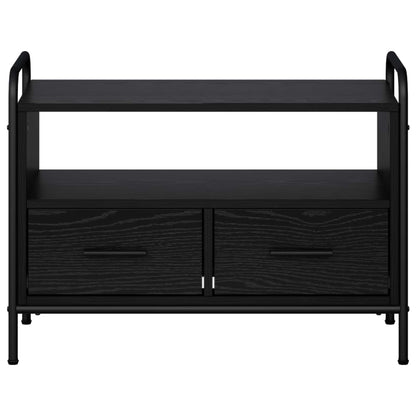 vidaXL TV Cabinet 67.5 x 33 x 50 cm Black Oak Engineered Wood 4